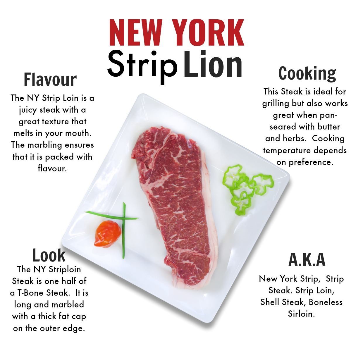 Affordable grass-fed beef delivery near me, steaks, ground beef and more - NY Strip Loin 2
