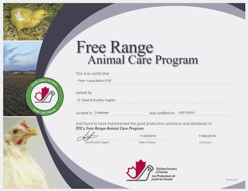 Ontario Raised Pastured Chicken Farm Near Me - Nutrafarms - Animal Care Program Certificate Ontario Raised Pastured Chicken Farm Near Me - Nutrafarms - Animal Care Program Certificate