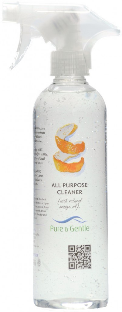Pure and Gentle organic and chemical free cleaners in Ontario from Nutrafarms - All Purpose Cleaner
