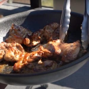 Recipes - 30 minute meals and organic recipes from Nutrafarms - Chef D’s Wood-fired Chicken Thighs 2