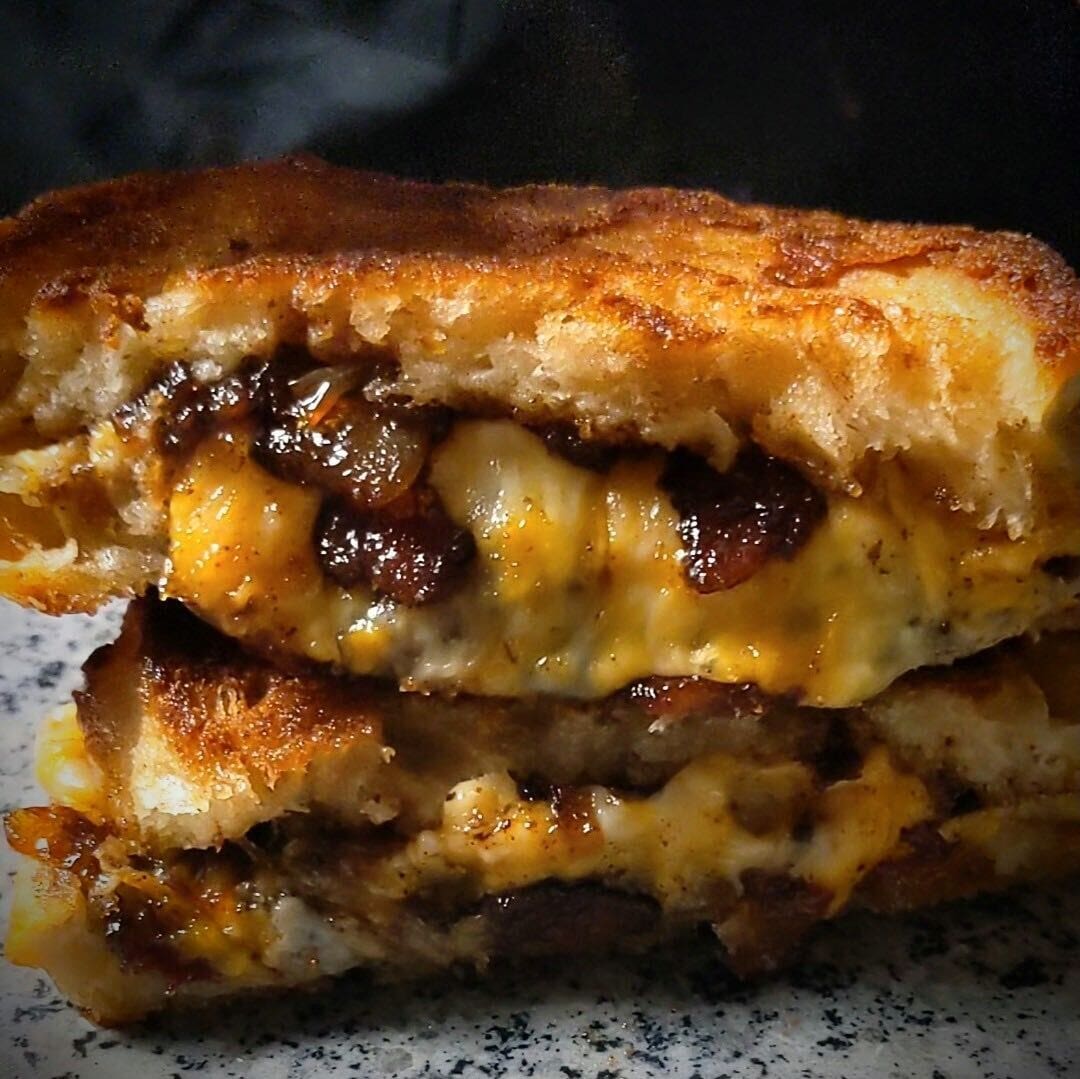 Bacon Jam Grilled Cheese • A Simple Pantry