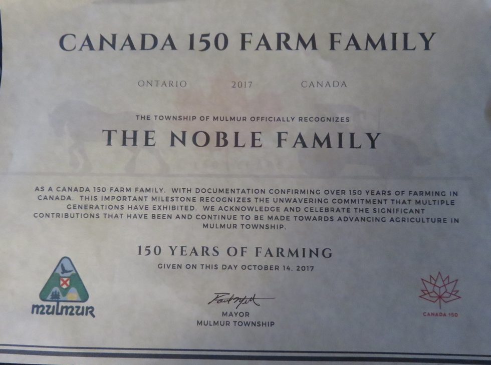 Nutrafarms Farm Fresh Groceries Free Freezer Offer - Canada 150 Farm Family (Noble Family)