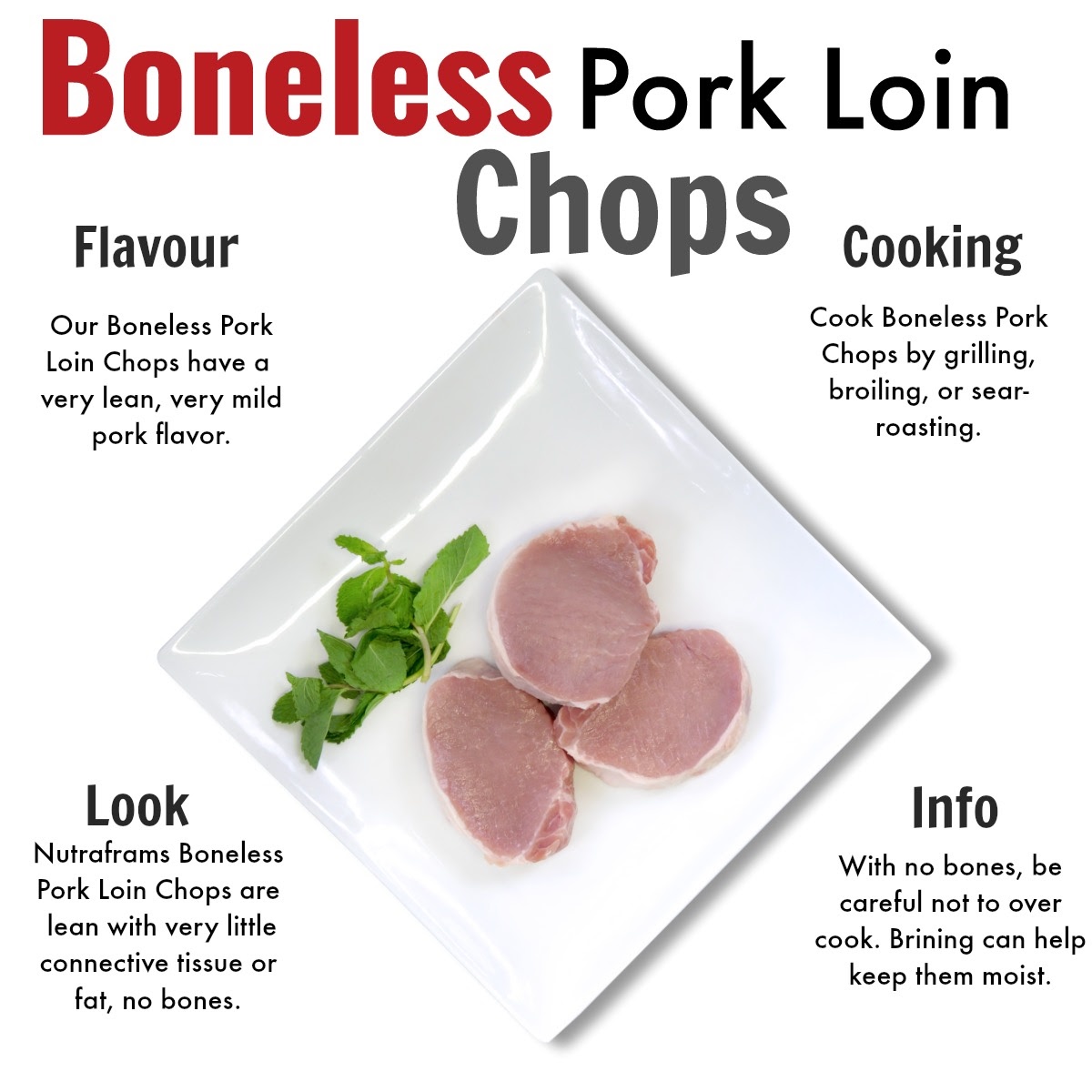 Affordable cage-free pork-bacon pork chops pork tenderloin delivery near me - Nutrafarms - Boneless Pork Chops 2