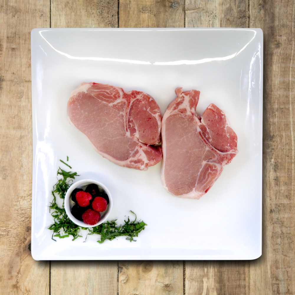 Affordable cage-free pork-bacon pork chops pork tenderloin delivery near me - Nutrafarms - Center Cut Chops 1