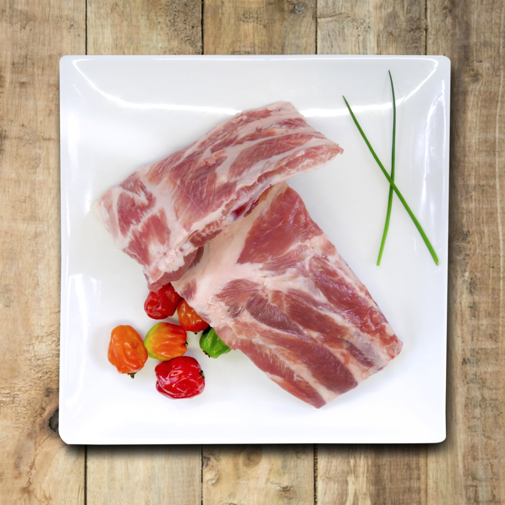 Affordable cage-free pork-bacon pork chops pork tenderloin delivery near me - Nutrafarms - Side Ribs 1