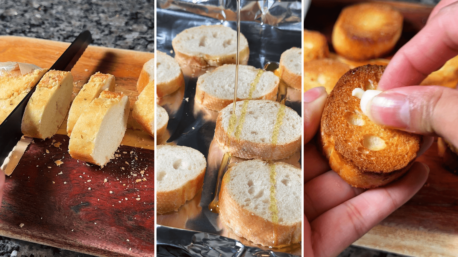 slicing-and-toasting-baguette-for-crostinis slicing-and-toasting-baguette-for-crostinis