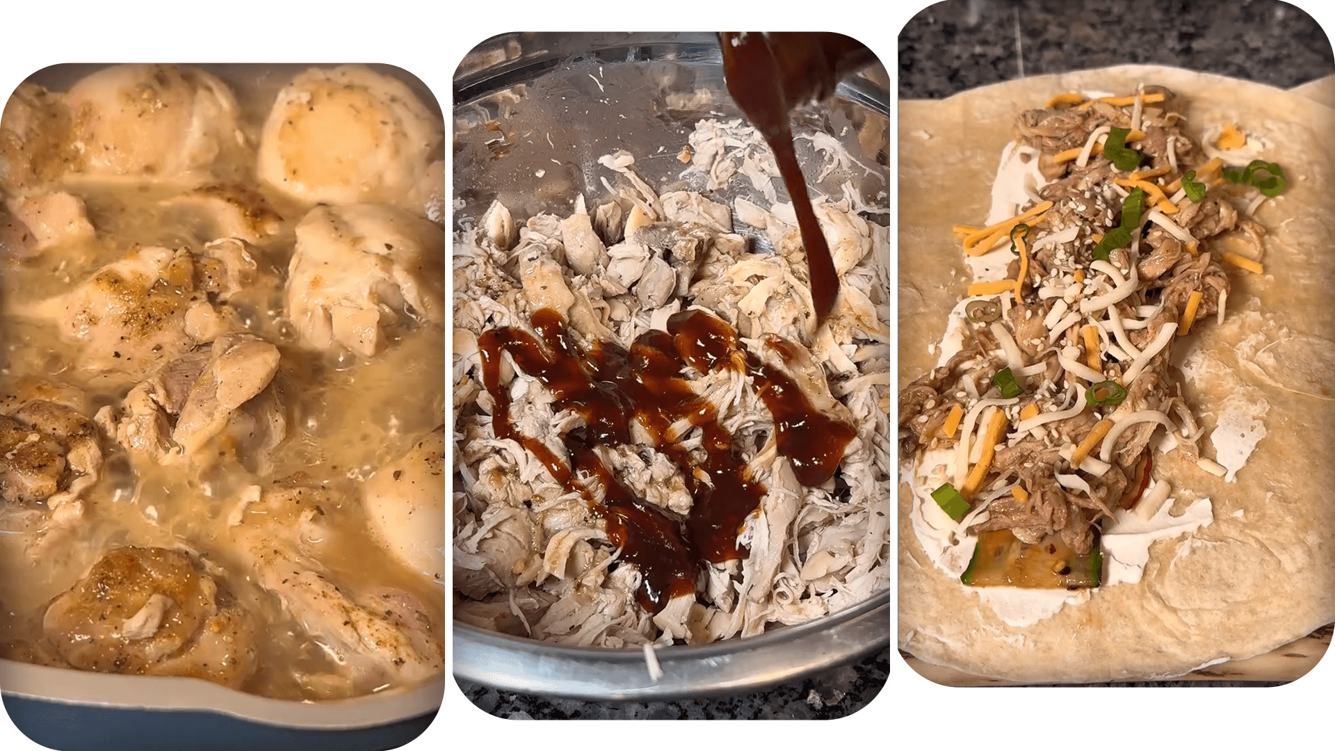 shredded-bbq-chicken-prep-tortilla-wrap