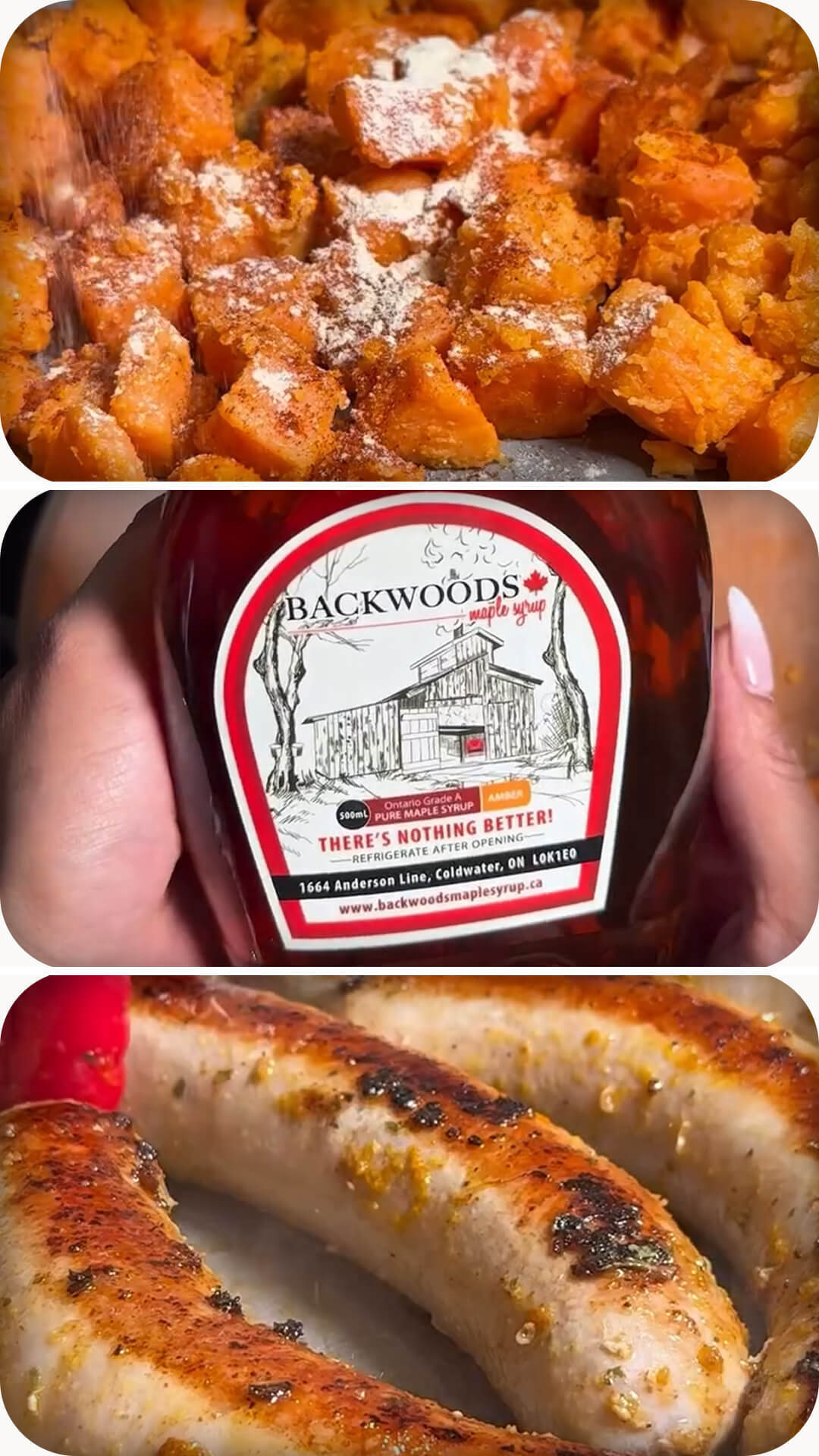 maple-sweet-potato-and-farmers-sausage-ingredients maple-sweet-potato-and-farmers-sausage-ingredients
