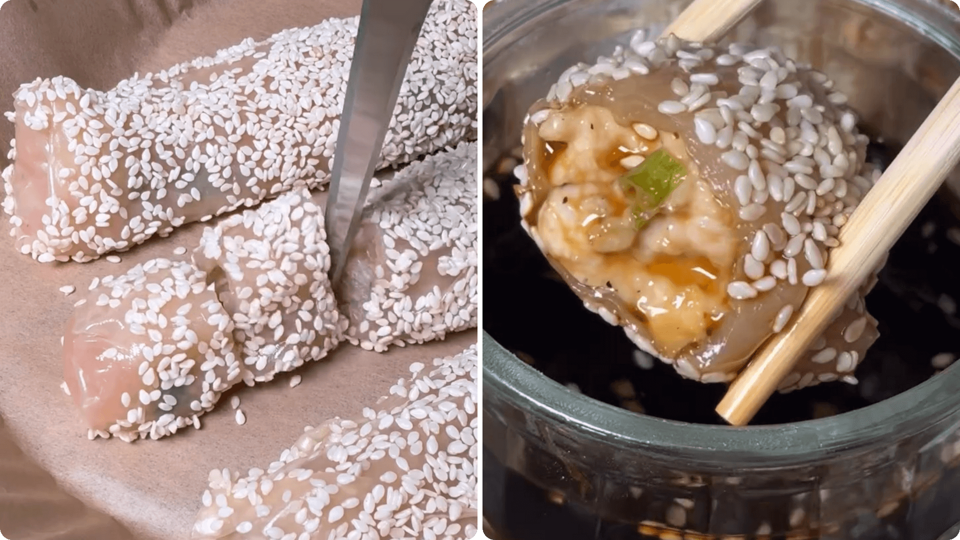 air-fried-chicken-dumplings-with-sesame air-fried-chicken-dumplings-with-sesame