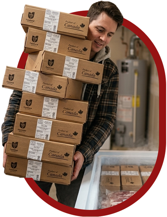 premium-ontario-bacon-welcome-box-40-lbs-freezer-ready premium Ontario raised bacon welcome box 40 lbs individually packed freezer ready no hormones no antibiotics