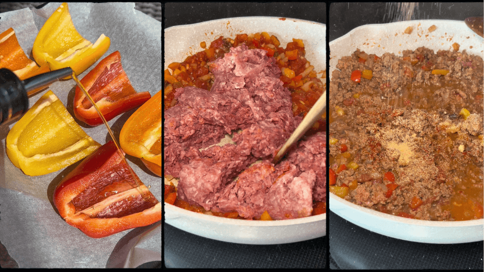 ground-beef-stuffed-pepper-filling-preparation